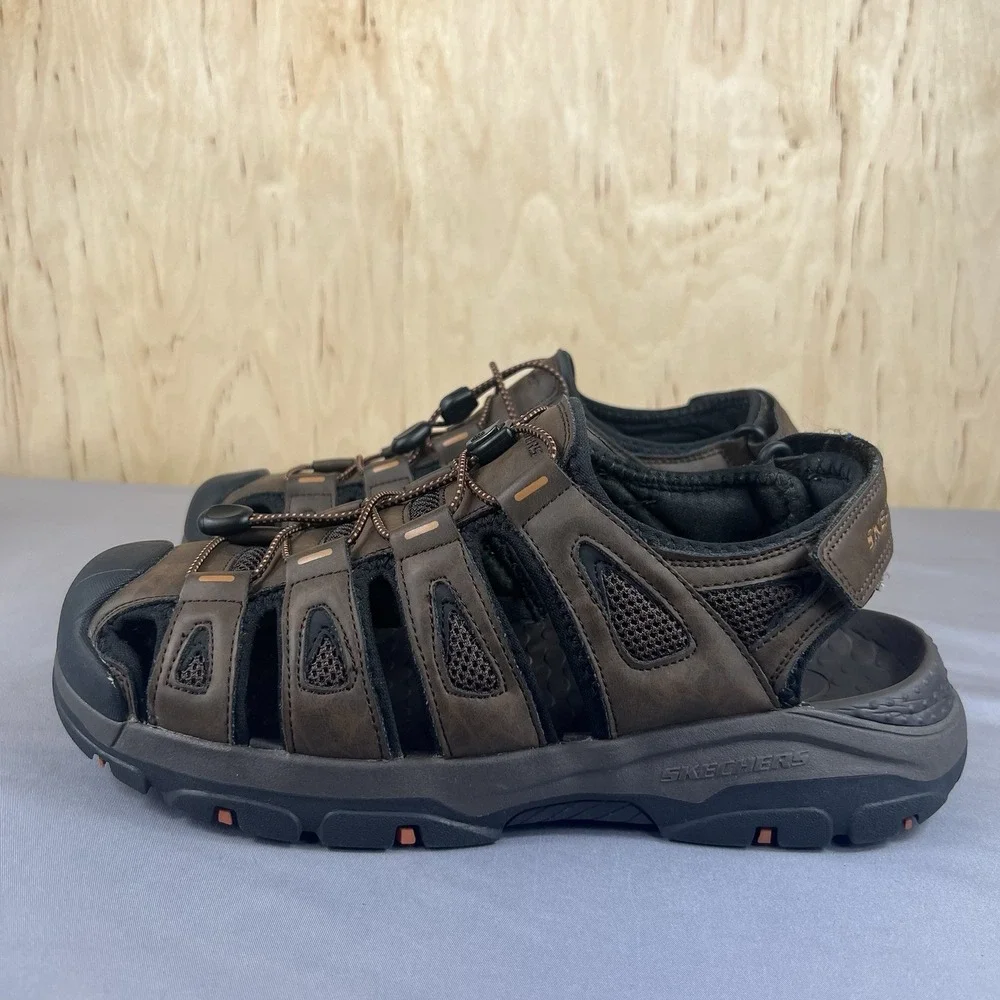 Skechers Relaxed Fit Men's Water Hiking Shoes Size 9 Brown SN204111 Used